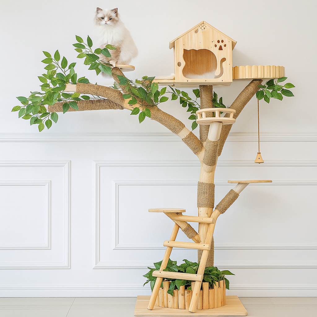 Natürlich gestalteter Kratzbaum