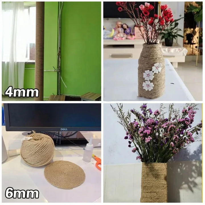 Natural Sisal Rope for Cat Scratching Post - Model: "Griffonature"