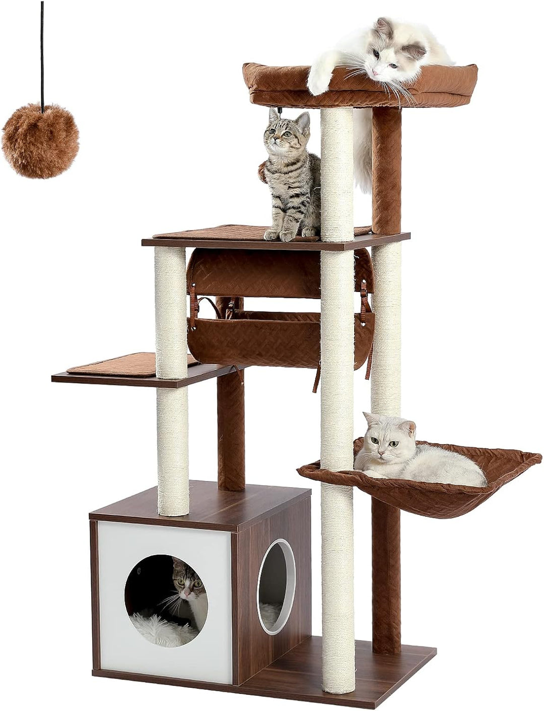 Designer-Kratzbaum aus Holz – Modell CozyWood