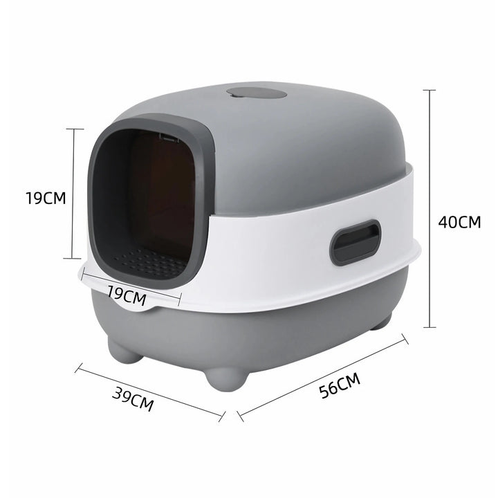 Bac à litière fermé avec UV rechargeable – Modèle "PureBox UV Plus"