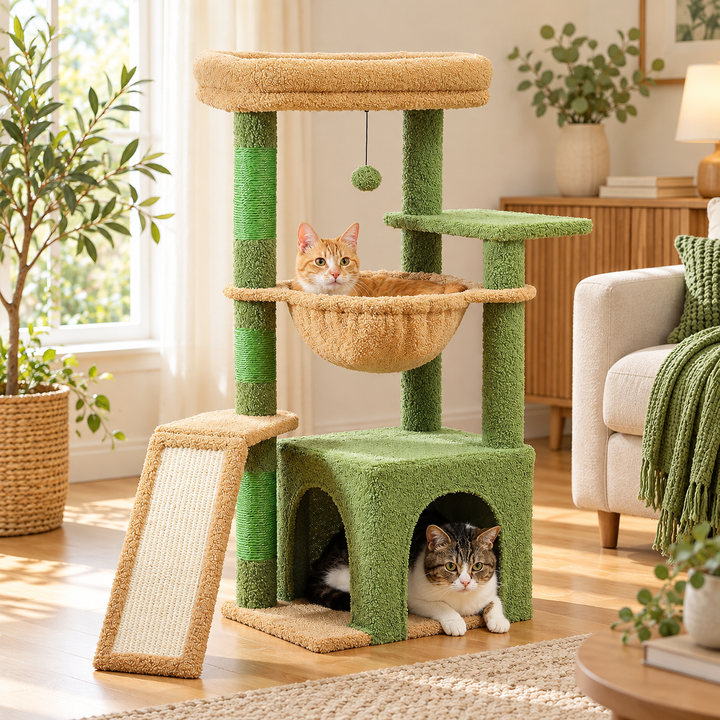 Arbre a Chat Confortable - Modèle "SunnyPaws"