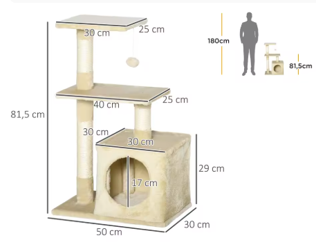 Beige cat tree - Nid Perché - L