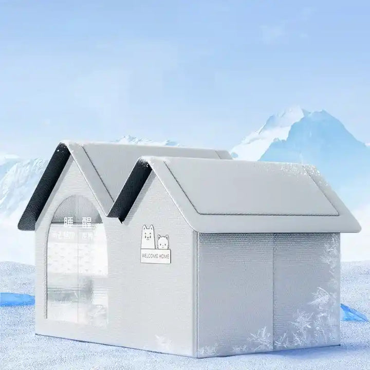 FrostyCat Air-Conditioned Summer Cat House!