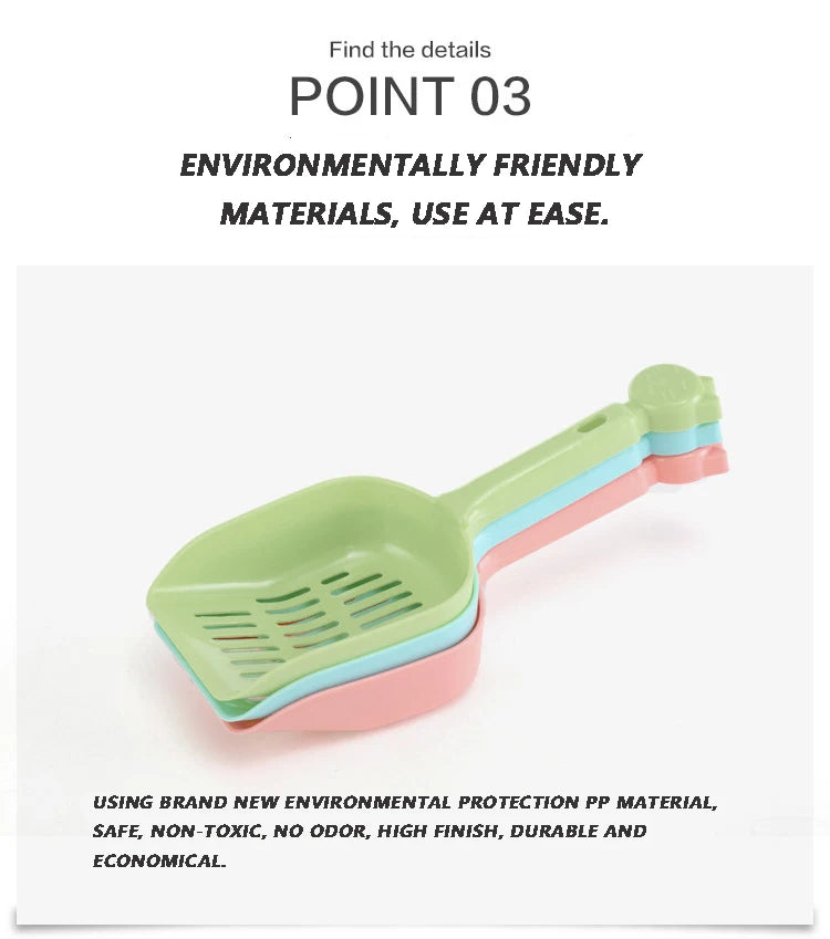 Pelle à litière plastique légère et pratique – Modèle "EasyScoop"