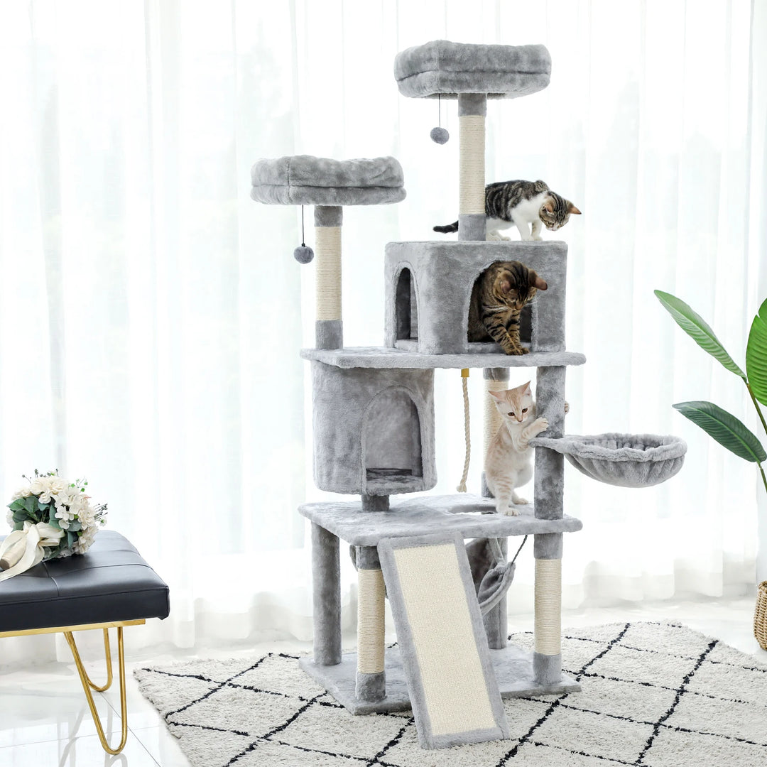 Cat tree with perches and condos - Model: "Griff'Oasis"