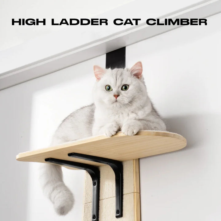 Wall-mounted cat tree - For door (No drilling required)