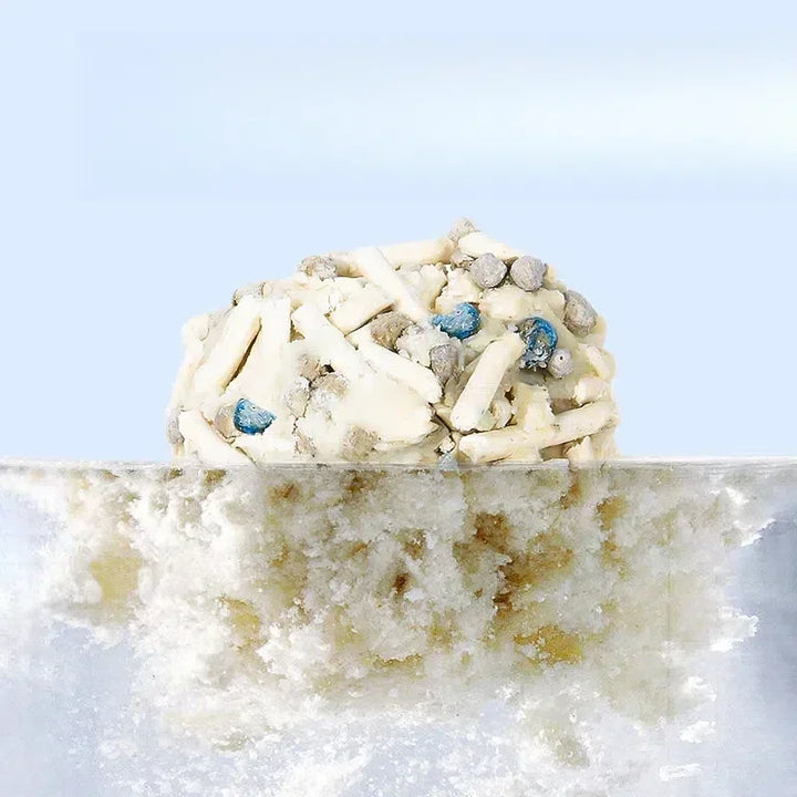 Litière Mixte Tofu & Bentonite – Modèle "HybridClean Ultra"