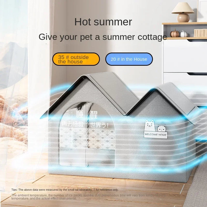 FrostyCat Air-Conditioned Summer Cat House!
