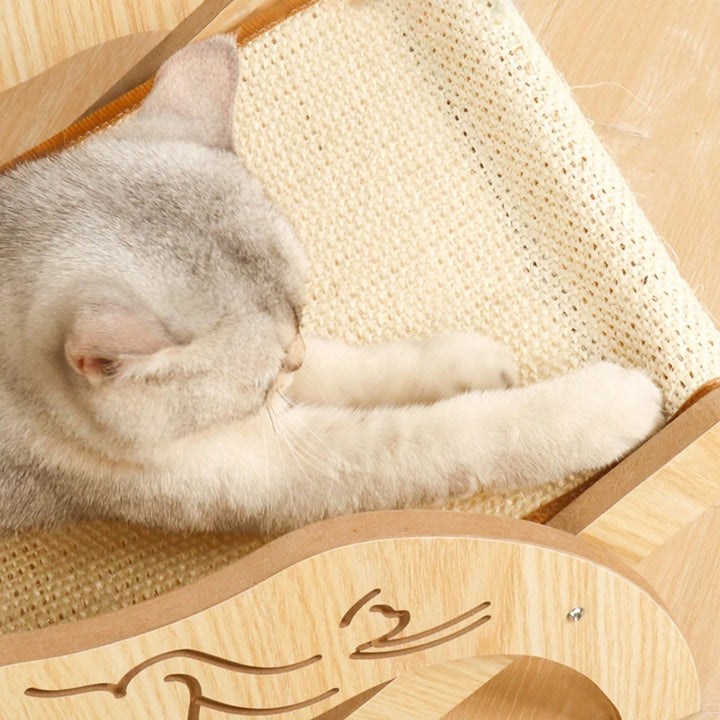 Wooden Cat Lounger - "RelaxPaws" Model