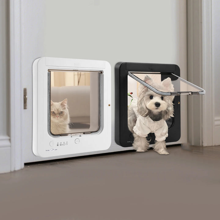 Chatière pour chat "Sérénité Connectée" – Porte RFID intelligente avec contrôle à distance