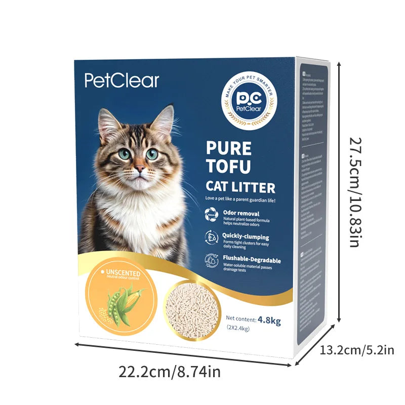 Litière Tofu Anti-Odeurs – Modèle "PureTofu FreshCare"