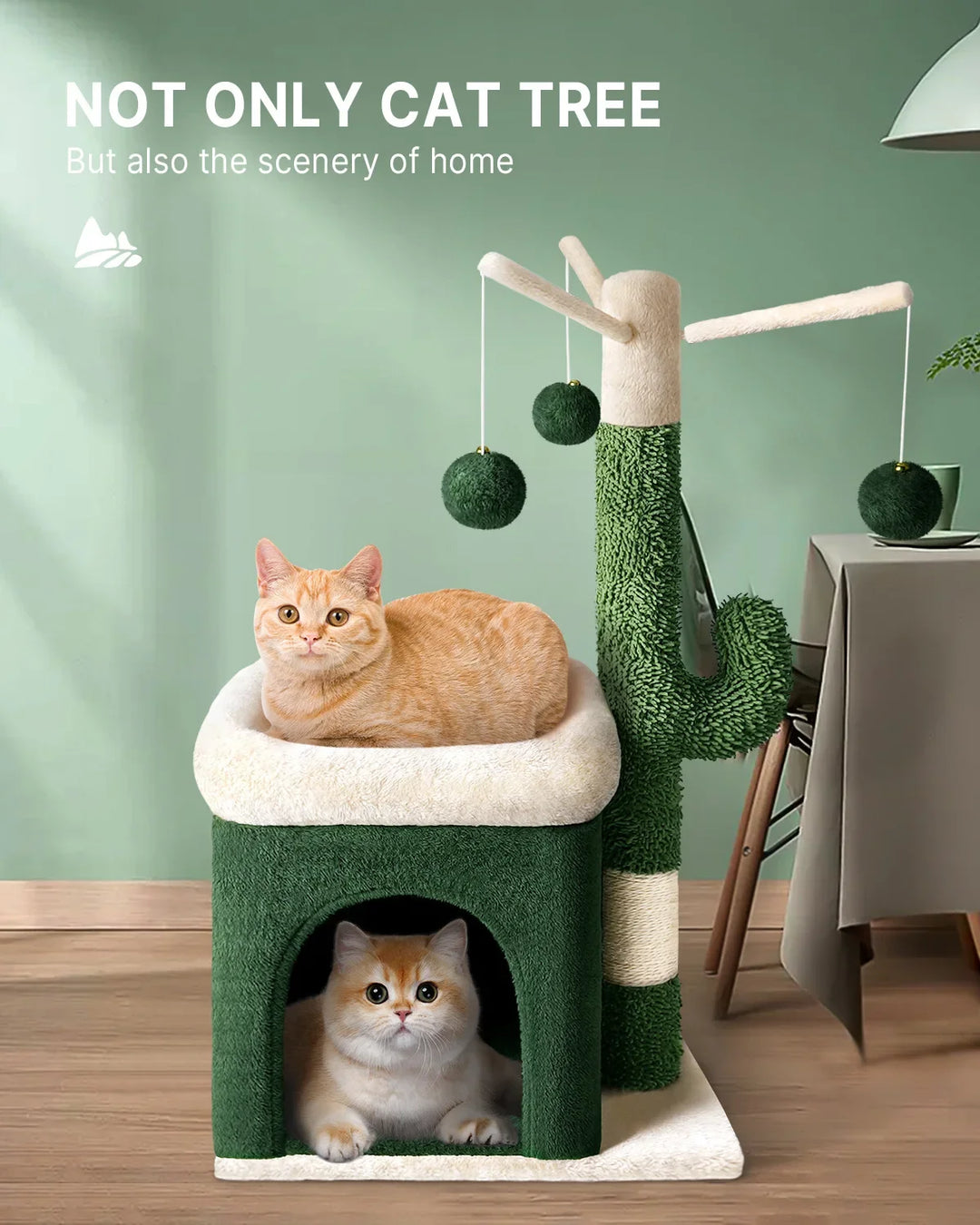 Cactus cat tree with cozy nest - Model: "Cactolove"