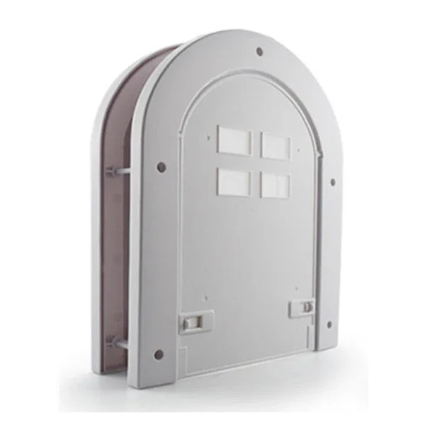 Chatière pour chat "Arche Moderne" – Porte design arrondie avec verrouillage sécurisé