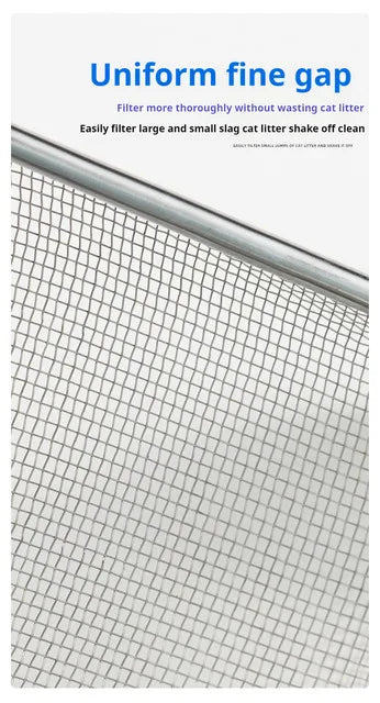 Pelle à litière métallique anti-adhérence – Modèle "SteelClean"