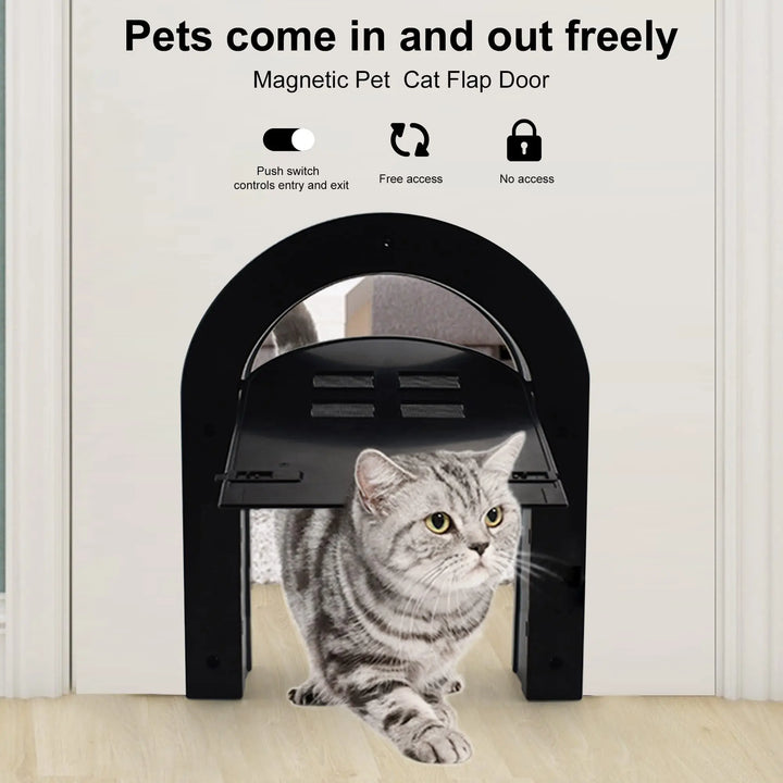 chatiere noir pour chat