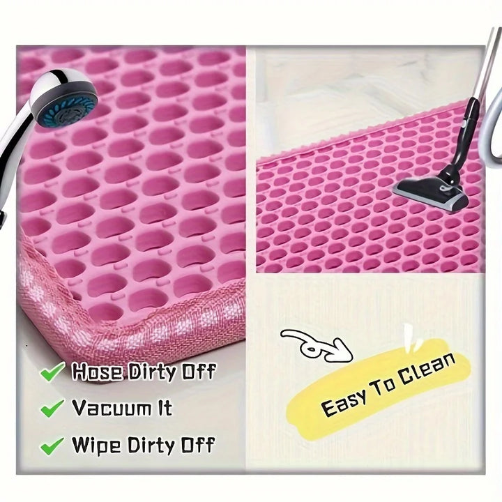Tapis de litière double couche nid d’abeille – Modèle "HoneyTrap Clean Pro"