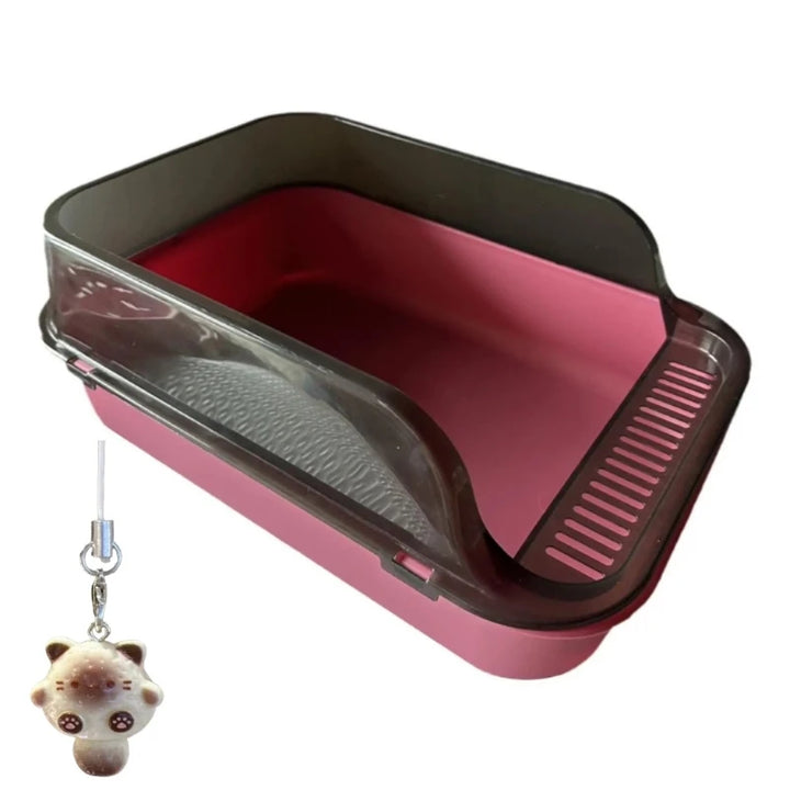 Bac à Litière XXL Anti-Projection – Modèle "OpenShield XXL"