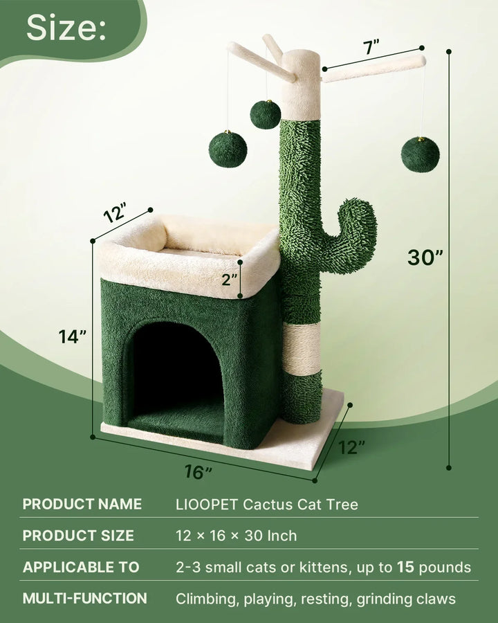 Cactus cat tree with cozy nest - Model: "Cactolove"