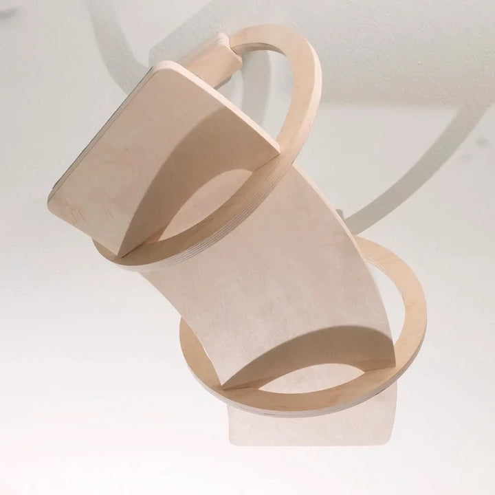 Katzenbaum aus Holz, Hängebrücke von der Decke - ChatSuspendu