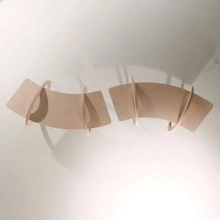 Katzenbaum aus Holz, Hängebrücke von der Decke - ChatSuspendu