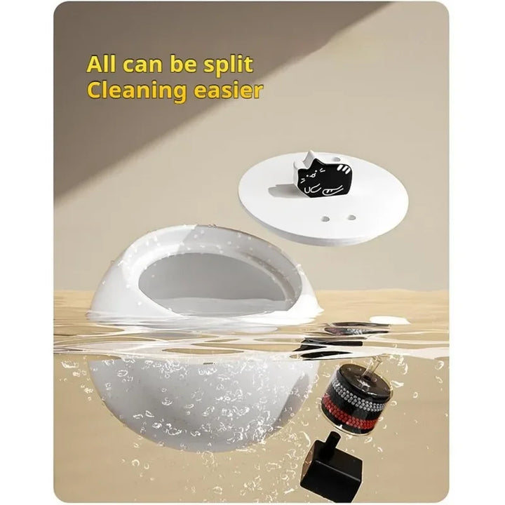 Dispositif de nettoyage blanc, design modulaire, facile à démonter pour un entretien efficace.