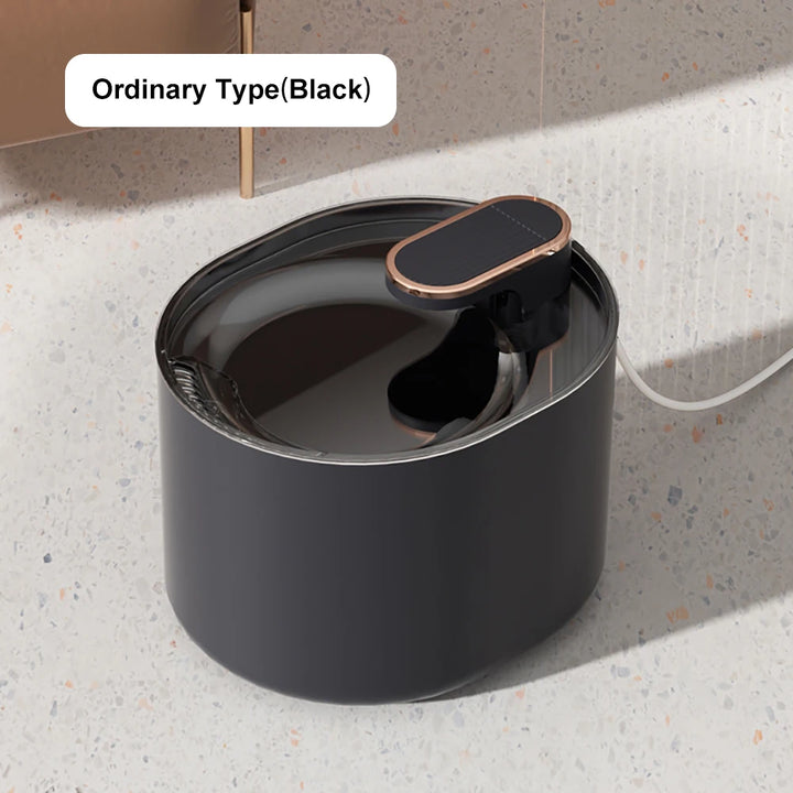 Poubelle noire en métal élégant avec couvercle doré, design ordinaire et pratique pour la maison.