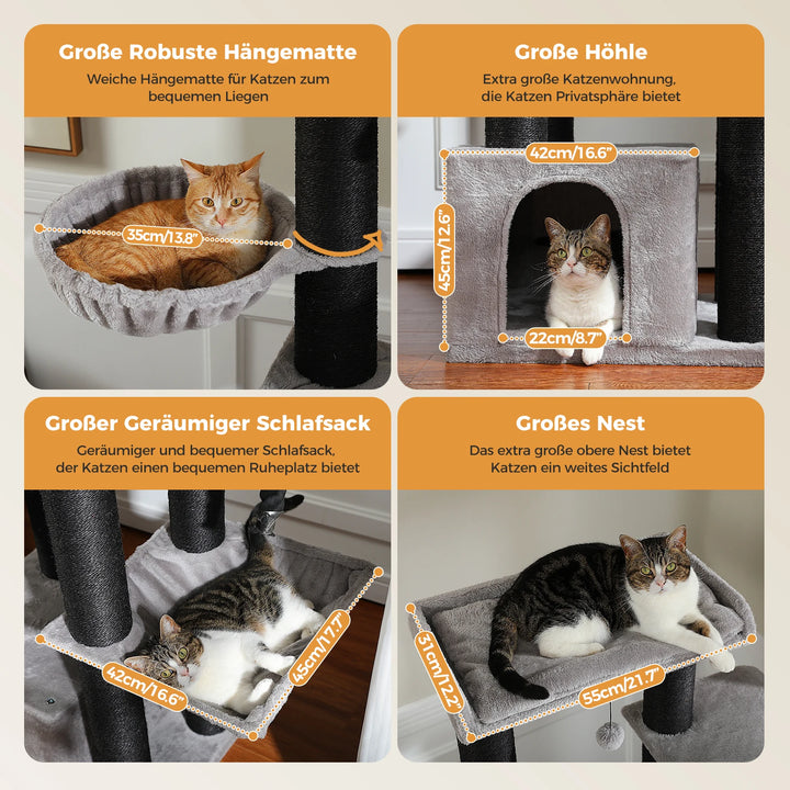 Maine Coon cat tree for large cats - Model: "MaxiPlaisir"