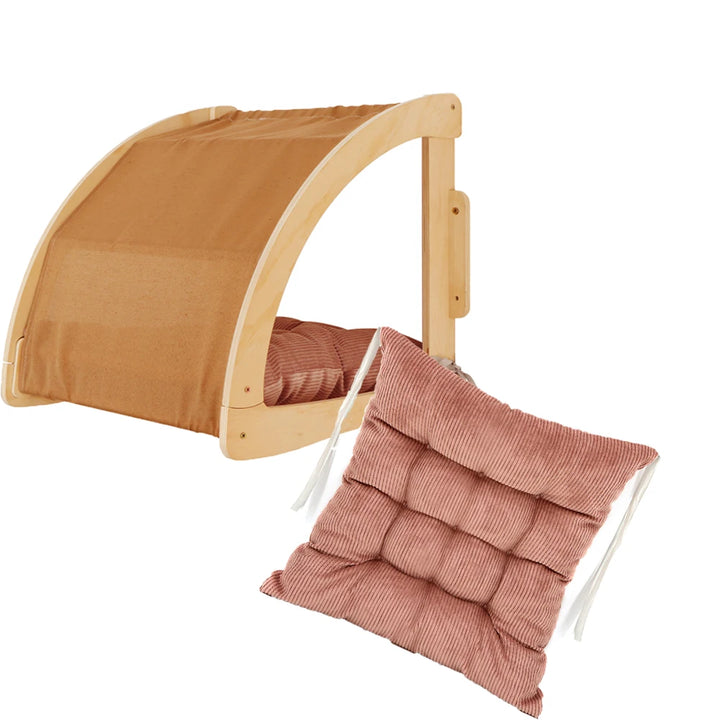 Wooden Wall-Mounted Cat Tree - Secret Nest