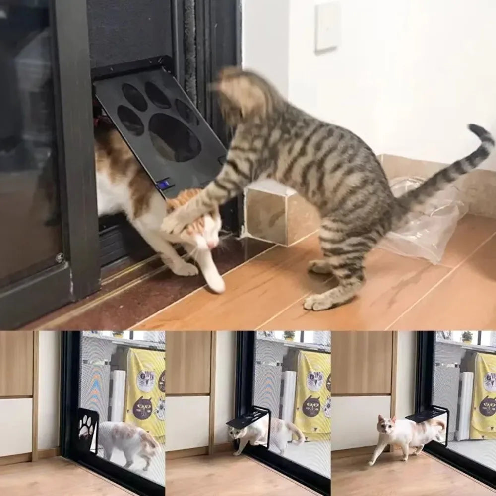 chatière pour chat moustiquaire
