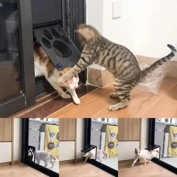 chatière pour chat moustiquaire