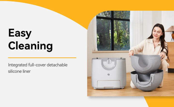 Bac à litière automatique auto-nettoyant ouvert – Modèle "OpenClean Sensor Pro"