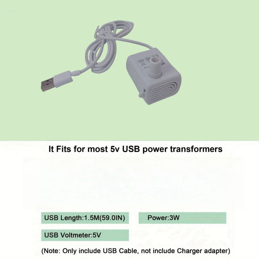 Transformateur USB 5V blanc, 1,5 m, 3W, compatible avec la plupart des appareils USB.