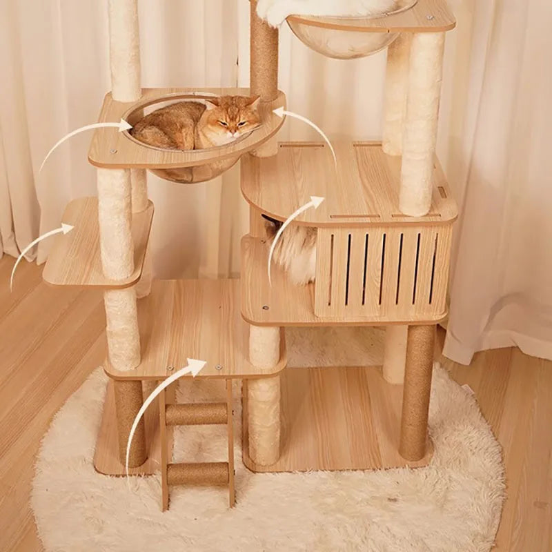 Designer cat tree - Wood - Félissime
