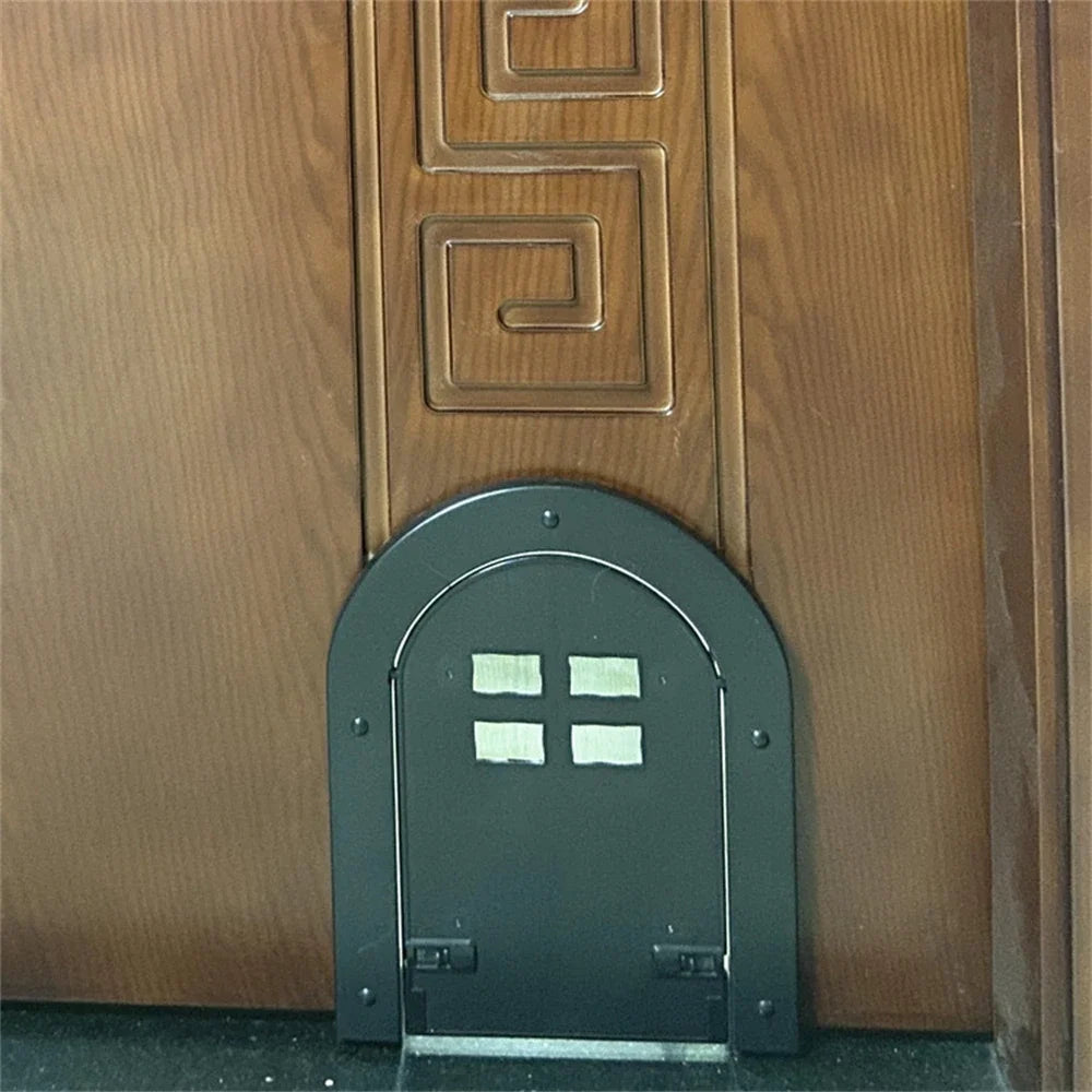 Chatière pour chat "Arche Moderne" – Porte design arrondie avec verrouillage sécurisé