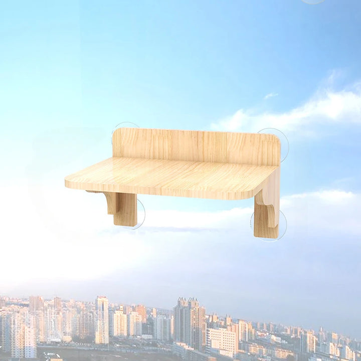 Window Cat Wall Shelves with Suction Cups - Model: "Skyview"