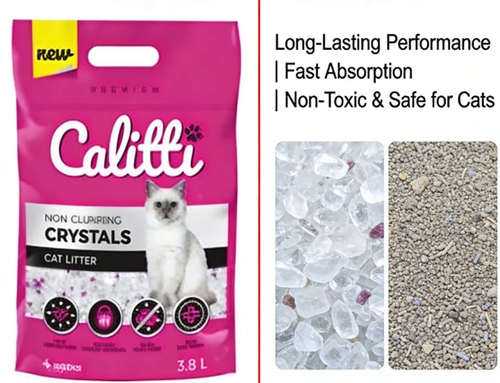 Litière Cristaux de Silice – Modèle "CrystalClean 3.8L"