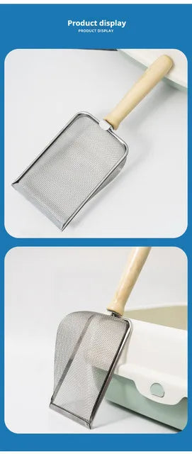 Pelle à litière métallique anti-adhérence – Modèle "SteelClean"