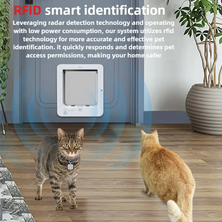 chatière pour chat RFID