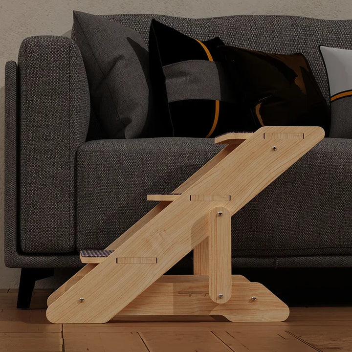 Katzentreppe aus Holz für ältere oder verletzte Katzen
