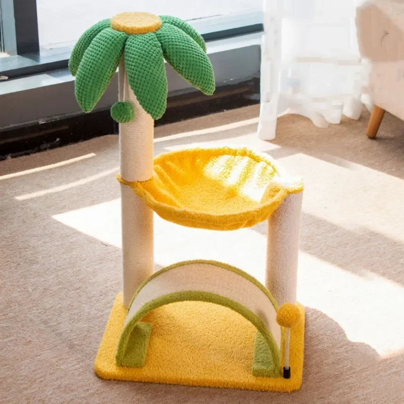 Tropical cat tree with hammock - Model: "Palmichat"