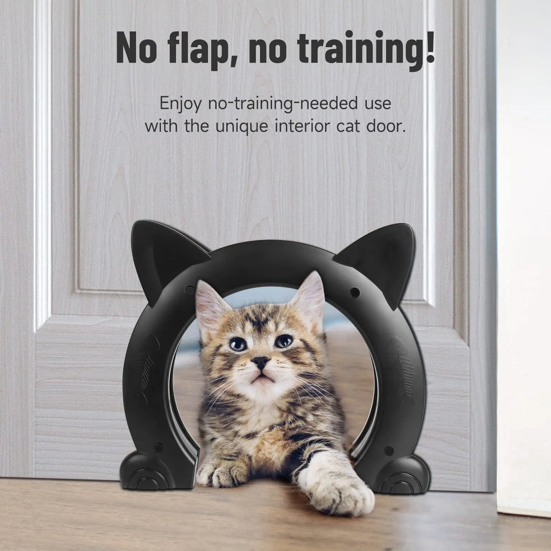chatière pour chat forme chat