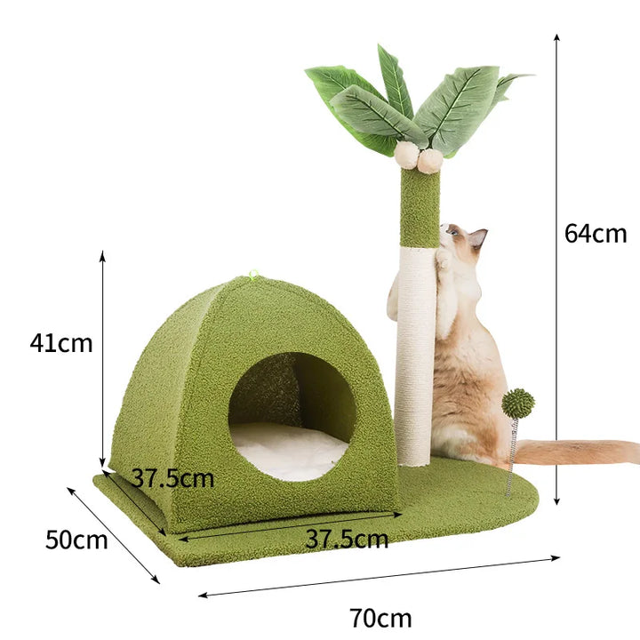 Kokosnussbaum-Kratzbaum - Cat Beach