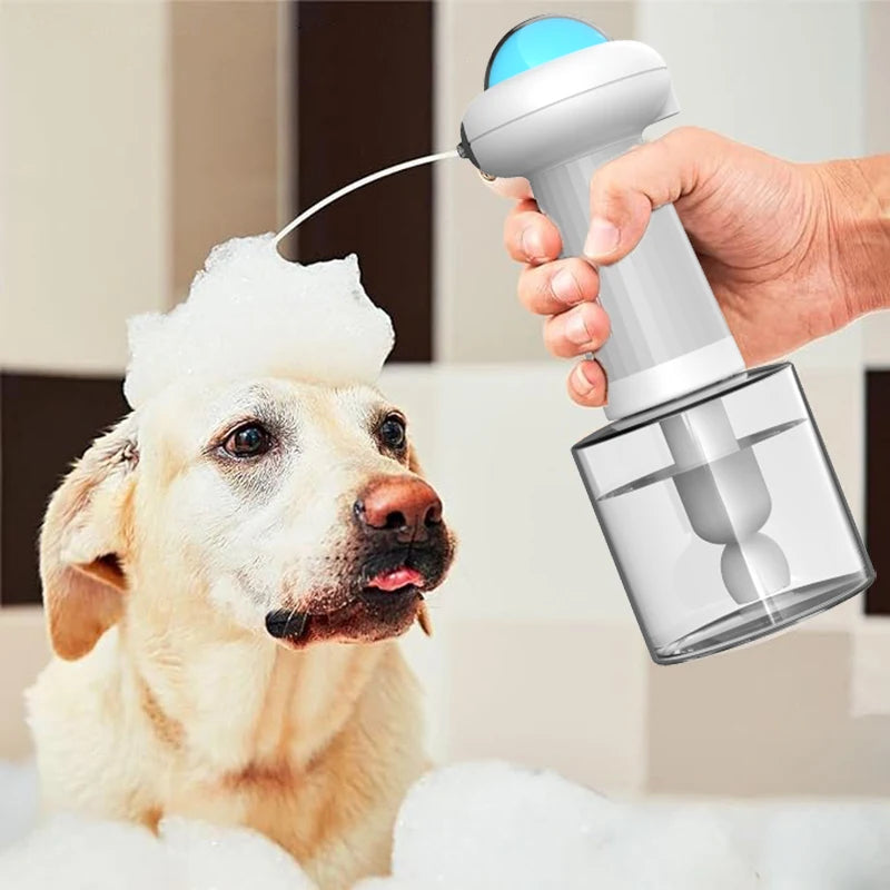Distributeur de mousse automatique pour animaux forme OVNI "BubbleZen"
