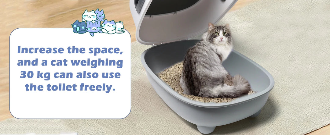 Bac à litière fermé avec UV rechargeable – Modèle "PureBox UV Plus"