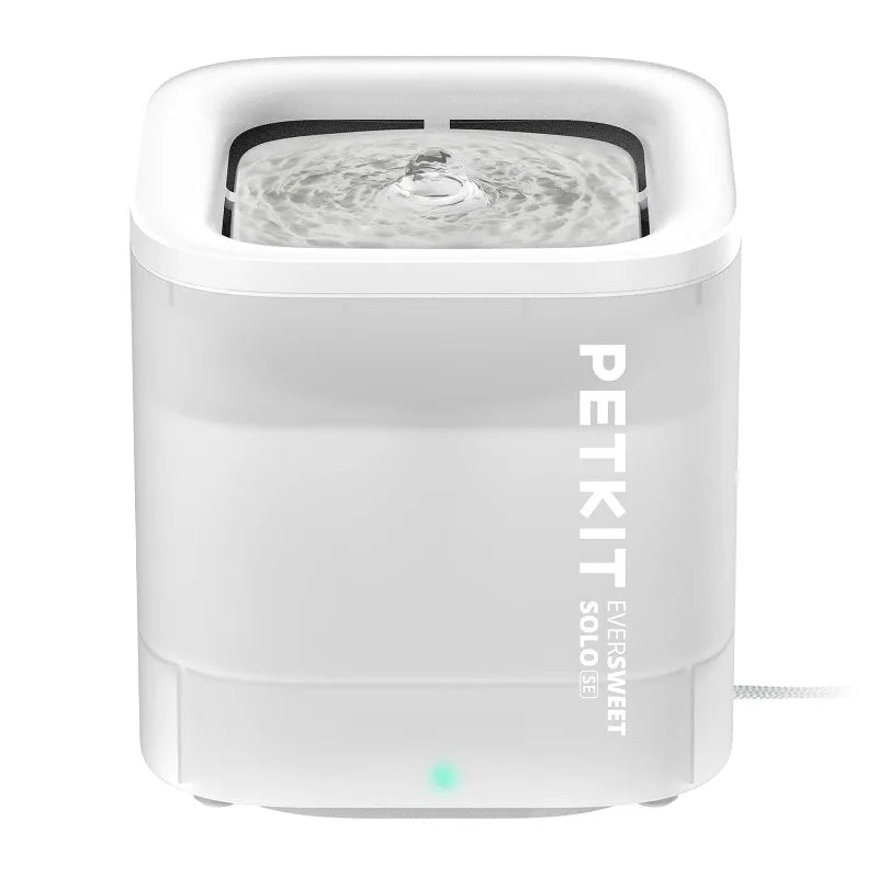 Fontaine pour animaux PETKIT Eversweet Solo SE, blanche, en plastique, avec circulation d'eau fraîche.