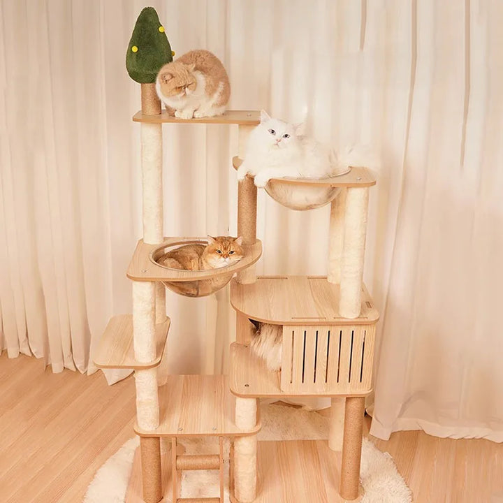 Designer cat tree - Wood - Félissime