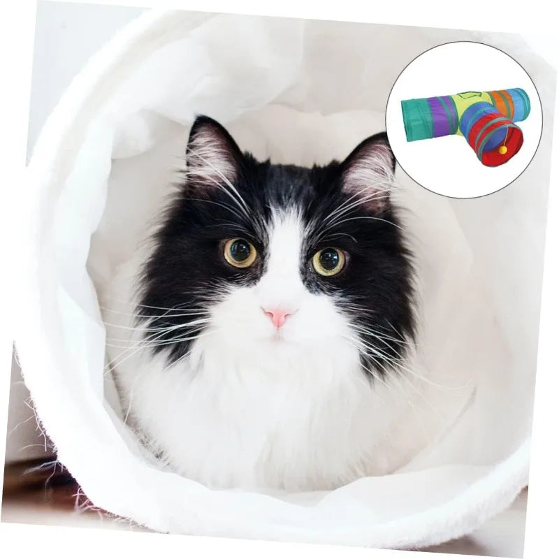 Kratzbaum Rainbow Tunnel, mehrfarbig – Modell „ColorCat“