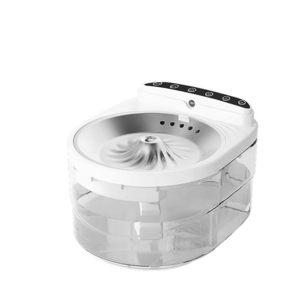 Machine à laver ultrasonique blanche, en plastique transparent, pour le nettoyage rapide des objets.