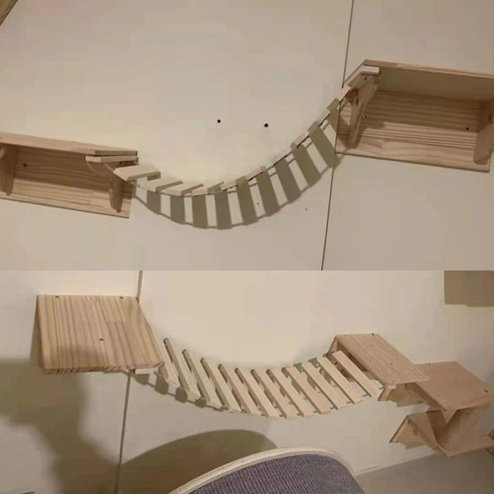 Suspension Bridge / Ladder for Adventurous Cats - Acrobatix Model