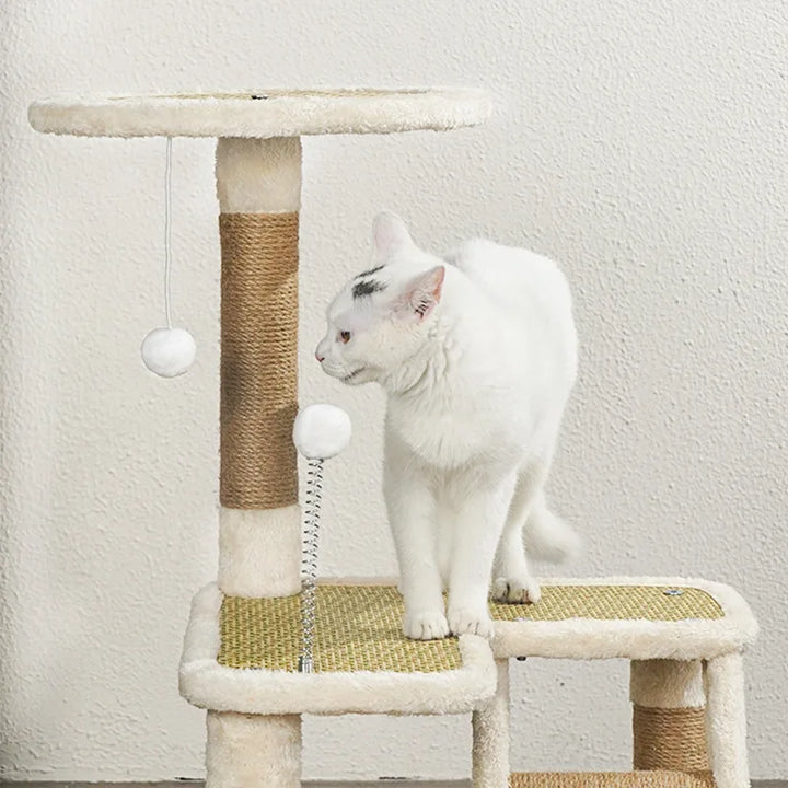 Designer-Kratzbaum aus Holz und Sisal - Modell: ChicCat